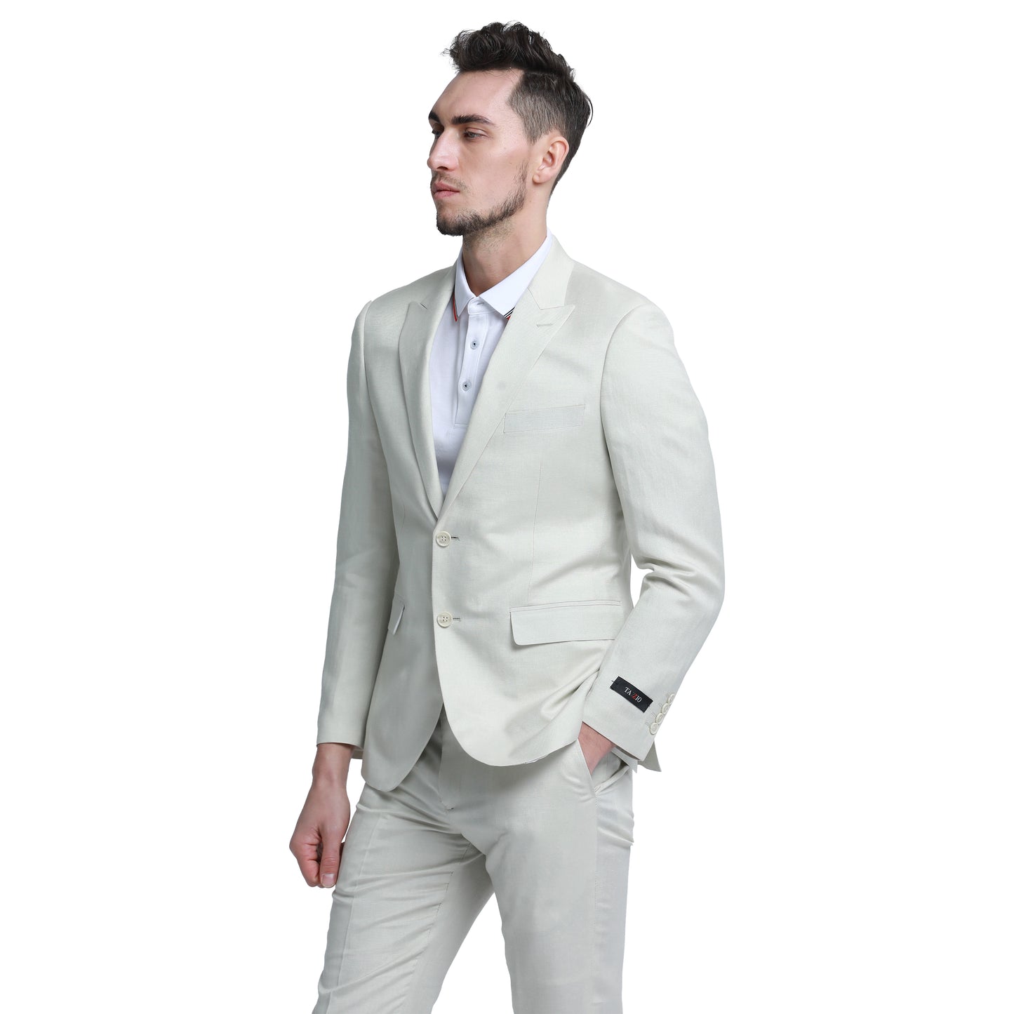 Men's Skinny Fit 2pc Linen Suit