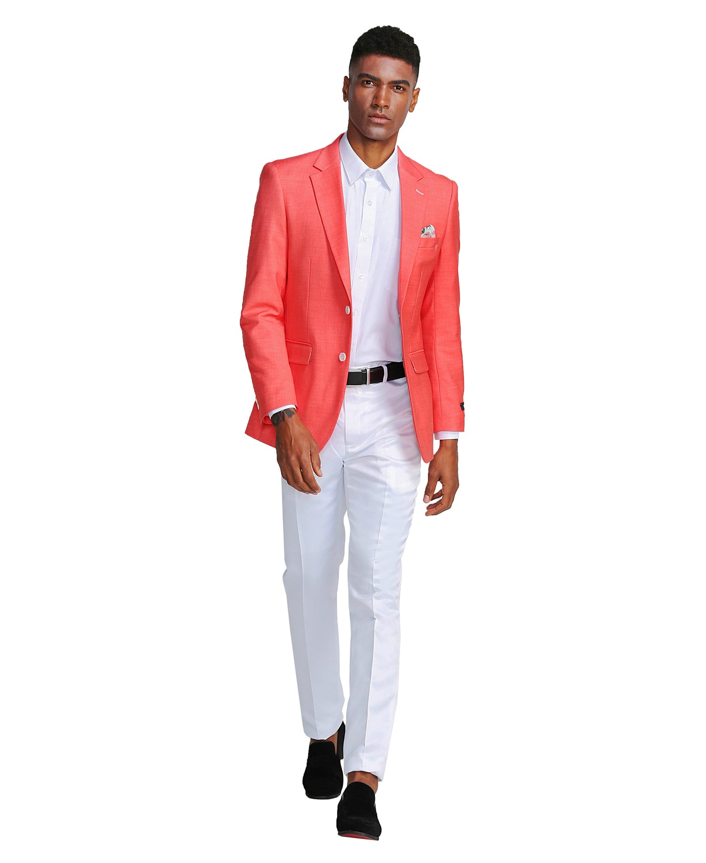 Solid Linen Look Notch Lapel Blazer Jacket