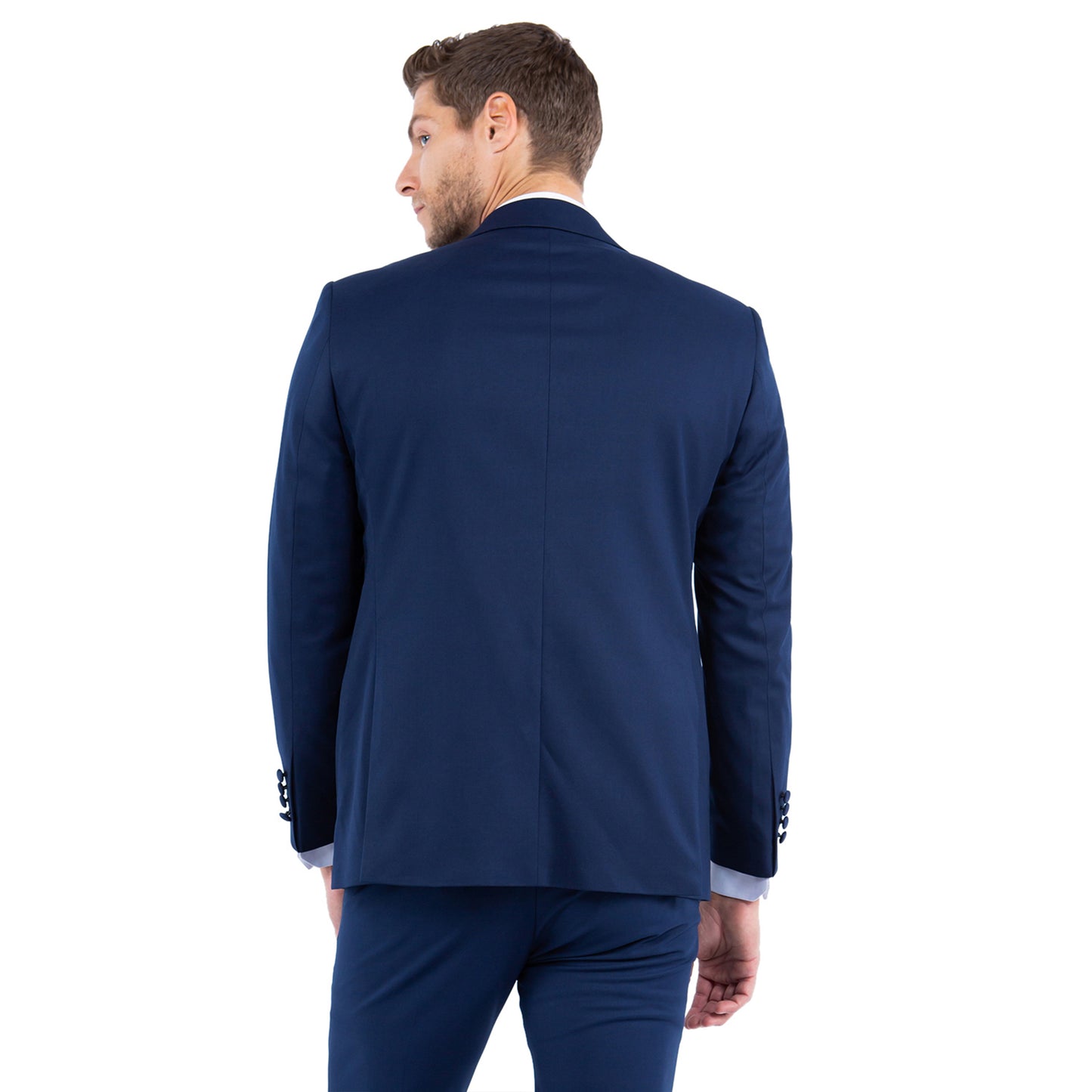 Men's Tailored-Fit Suits Separates Tuxedo Jacket w/ Notch Lapel