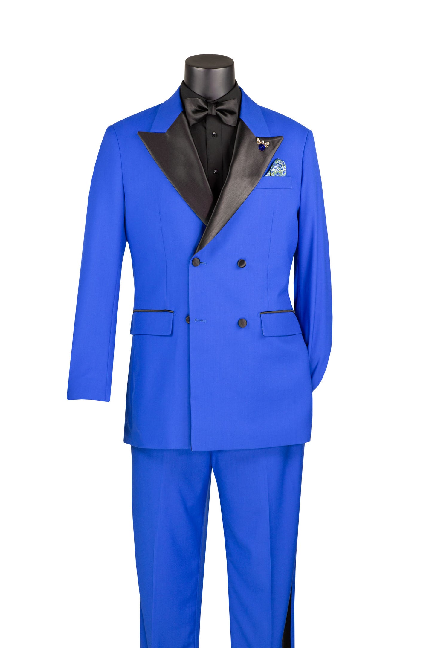 Vinci Tuxedo Tux Double Breasted Suit with Free Bow Tie TBD-900