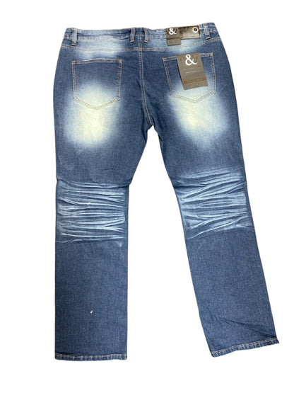 Big Men Ripped Jeans - Premium denim