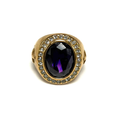 Bishop Rings Gold Purple