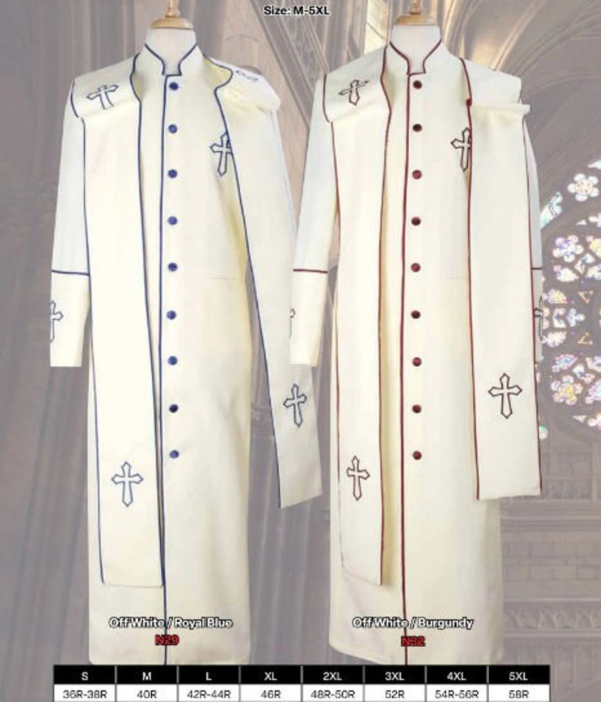 Counsels Robe Clergy robe Men's Cassock Pastor Robe With Matching Stole – Dhan Men ...
