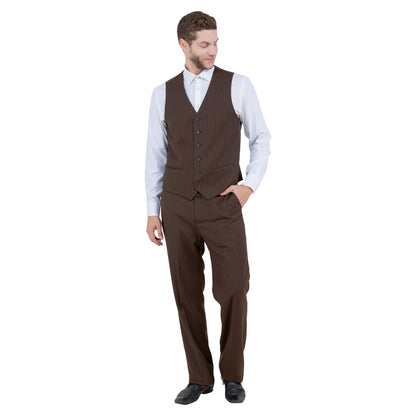 Men's Modern-Fit 3pc Pinstripe Suit, Notch Lapel