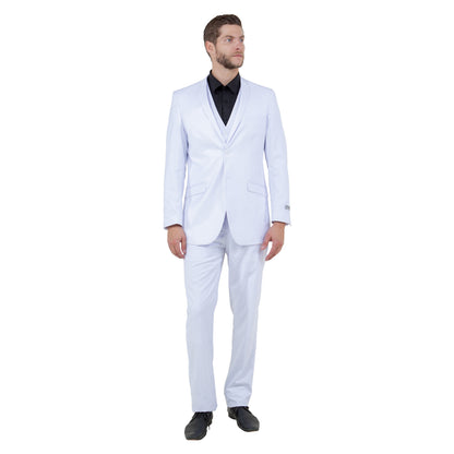 Men's Slim-Fit 3pc Suit, Notch Lapel