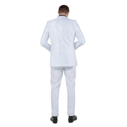 Dk. Taupe Men's Sharskin Slim-Fit 3-Piece Suit