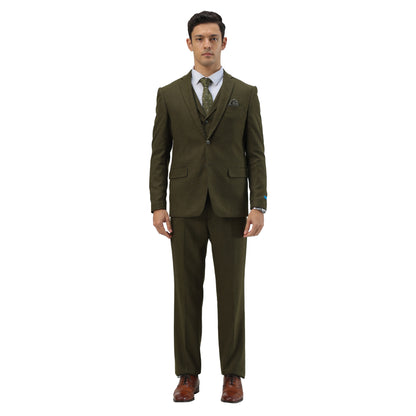 Men's Hybrid-Fit 3pc Tweed Suit w/ Expandable Waistband