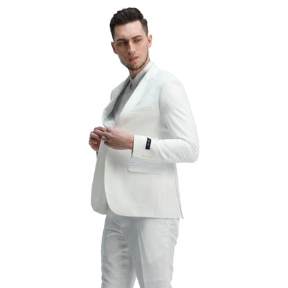 Men's Skinny Fit 2pc Linen Suit