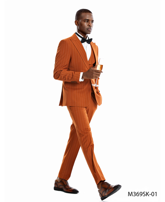 Rust / Black Mens-suit
