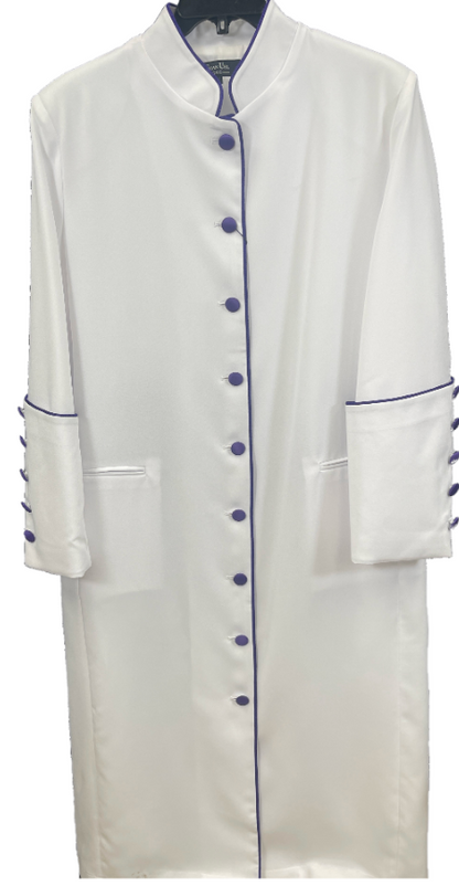 Women Solid Robe / Clergy Wear with Cuffs and pleats