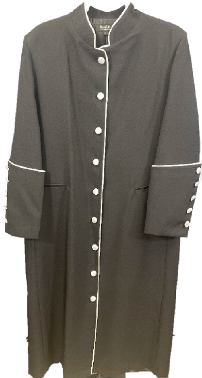 Women Solid Robe / Clergy Wear with Cuffs and pleats
