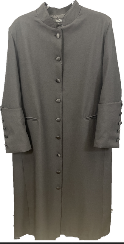 Women Solid Robe / Clergy Wear with Cuffs and pleats