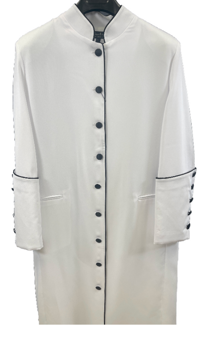 Women Solid Robe / Clergy Wear with Cuffs and pleats