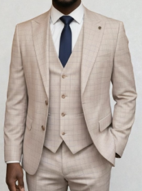 Studio Ferera 3pc Suit with Vest Modern Fit 3322
