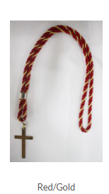 Clergy Uniform Rope Cord and Cross Necklace
