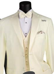 Vinci Tuxedo Suit with Vest & Bow Tie 4TV-1 4TV-2