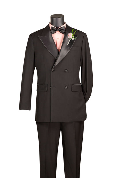 Vinci Tuxedo Tux Double Breasted Suit with Free Bow Tie TBD-900