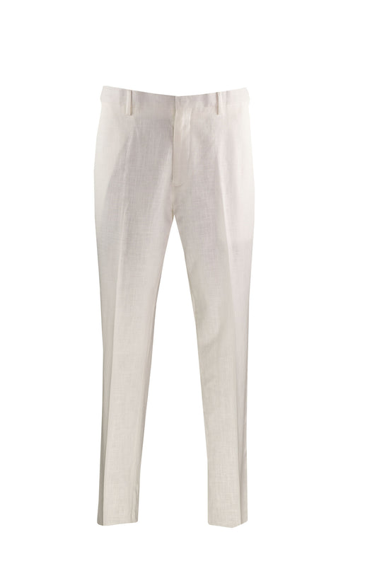 LINEN PANTS WITH FLEX WAIST MODERN FIT OMLC-1
