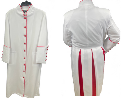 Women Solid Robe / Clergy Wear with Cuffs and pleats