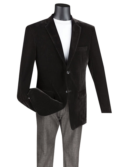 Mens Velvet Blazer Jacket Holiday Sport Coat Vinci B-27