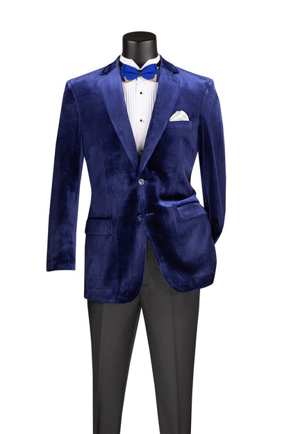 Mens Velvet Blazer Jacket Holiday Sport Coat Vinci B-27