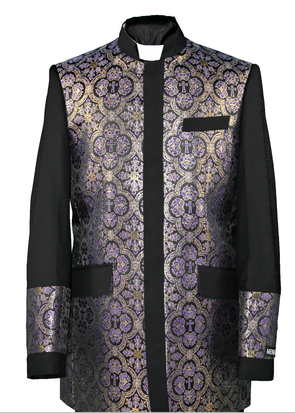 Clergy jacket black purple.png