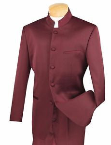 Burgundy banded collar suit.jpg