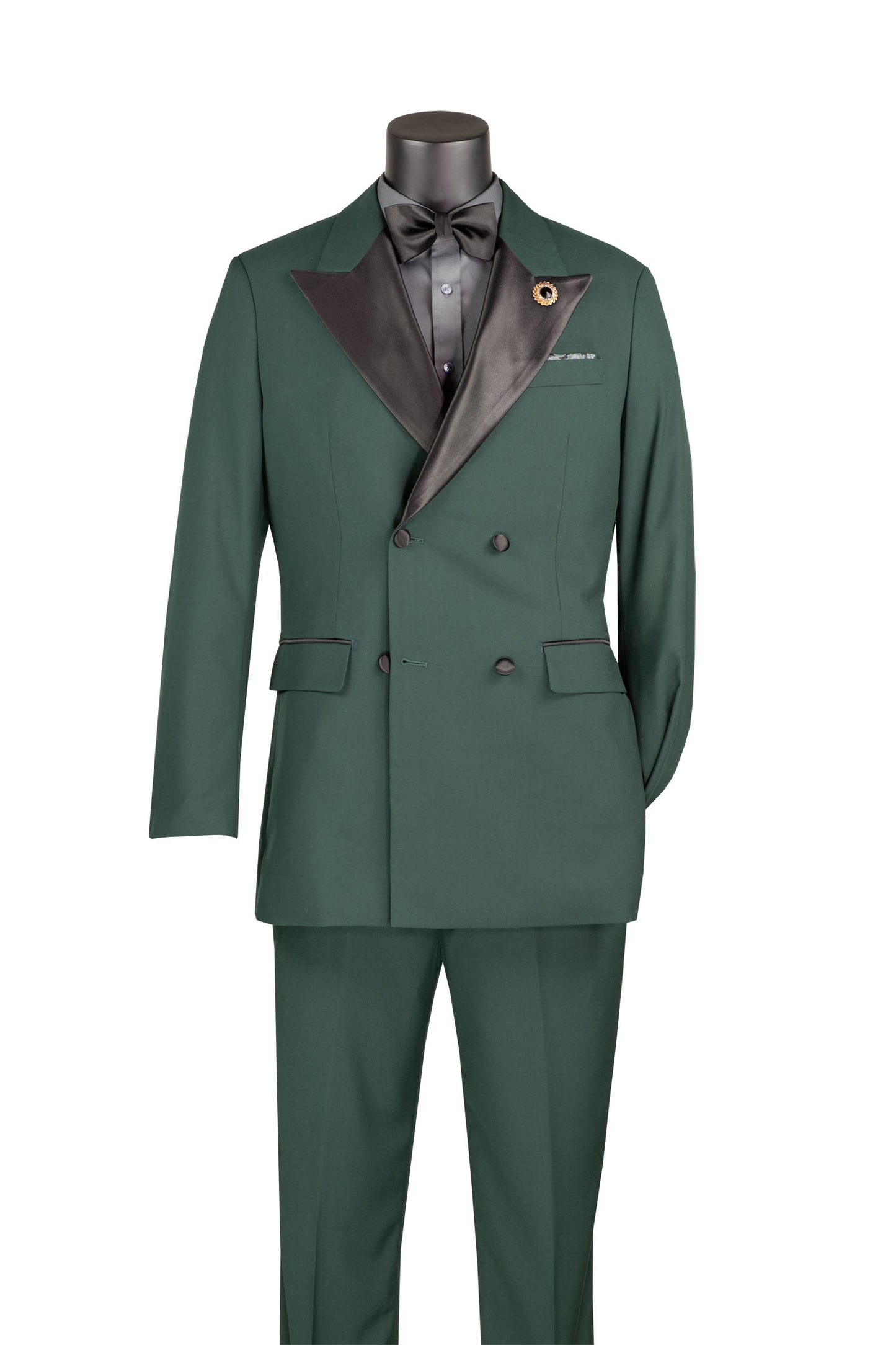 Vinci Tuxedo Tux Double Breasted Suit with Free Bow Tie TBD-900
