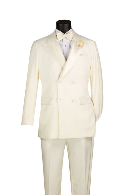 Vinci Tuxedo Tux Double Breasted Suit with Free Bow Tie TBD-900